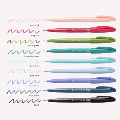 Pentel Touch Brush Sign Marker Pen