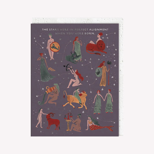 The Stars Were In Perfect Alignment Birthday Greetings Card