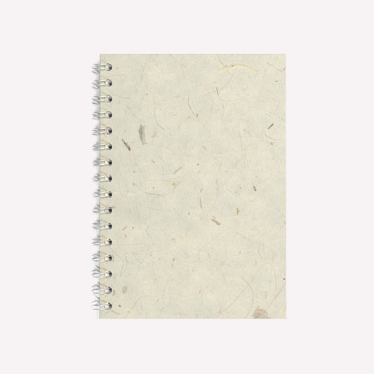 Pink Pig Natural White Spiral Bound Kraft Paper A5 Sketchbook