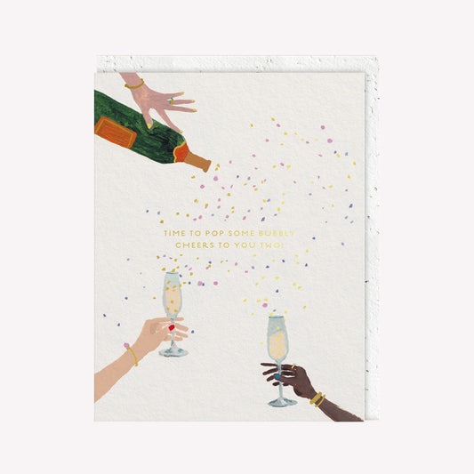 Cheers To You Two Greetings Card