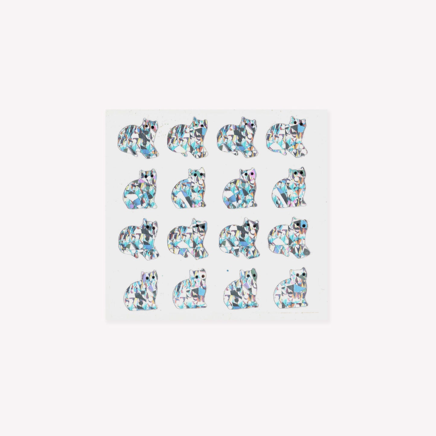 Stickermagic Prismatic Micro Cats Mini Sticker Sheet