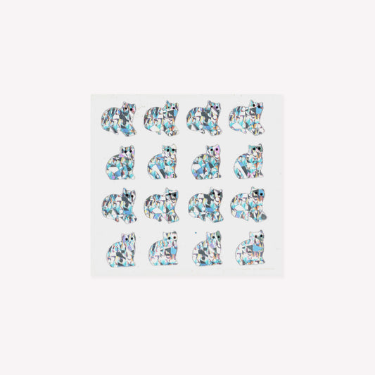 Stickermagic Prismatic Micro Cats Mini Sticker Sheet