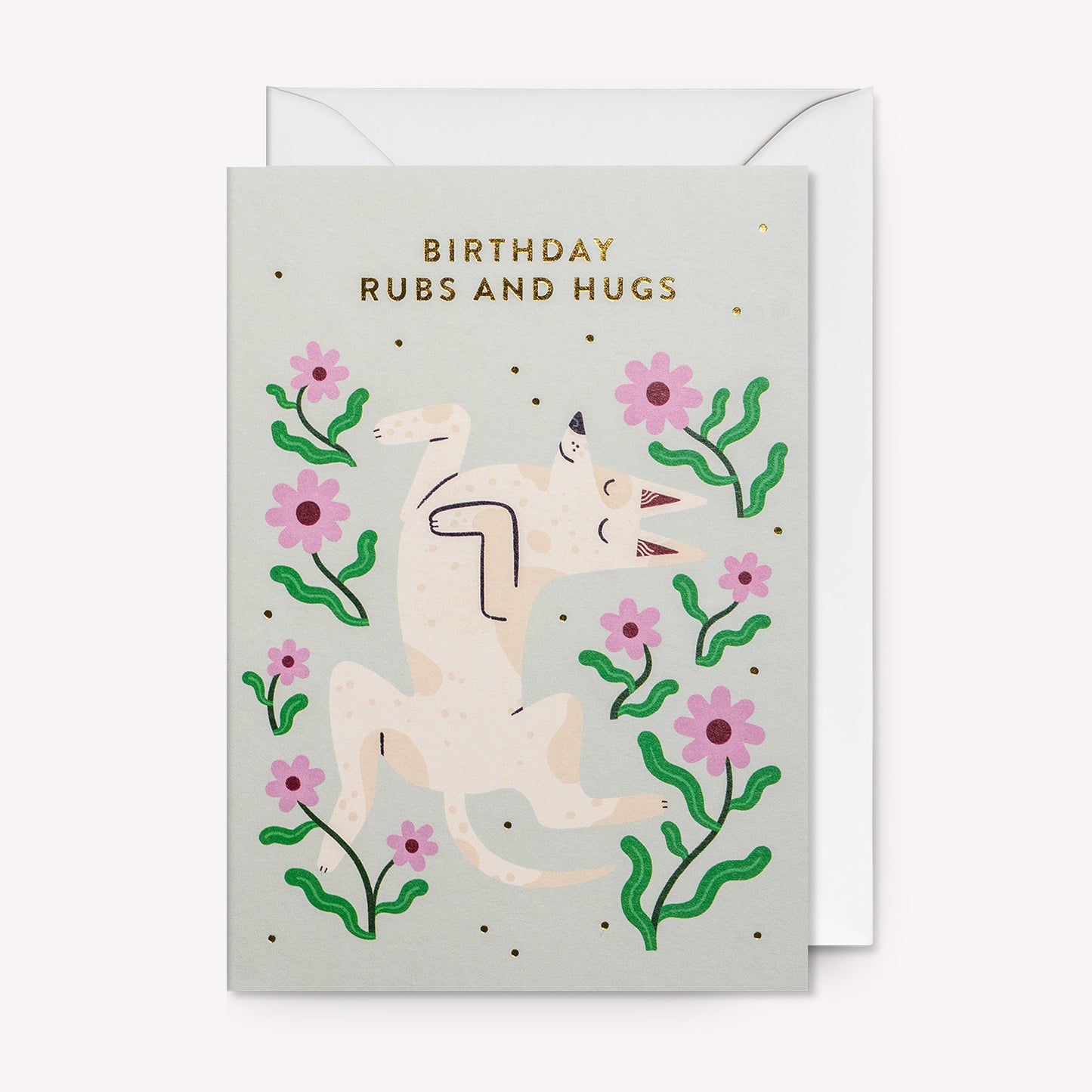 Birthday Rubs and Hugs Greetings Card