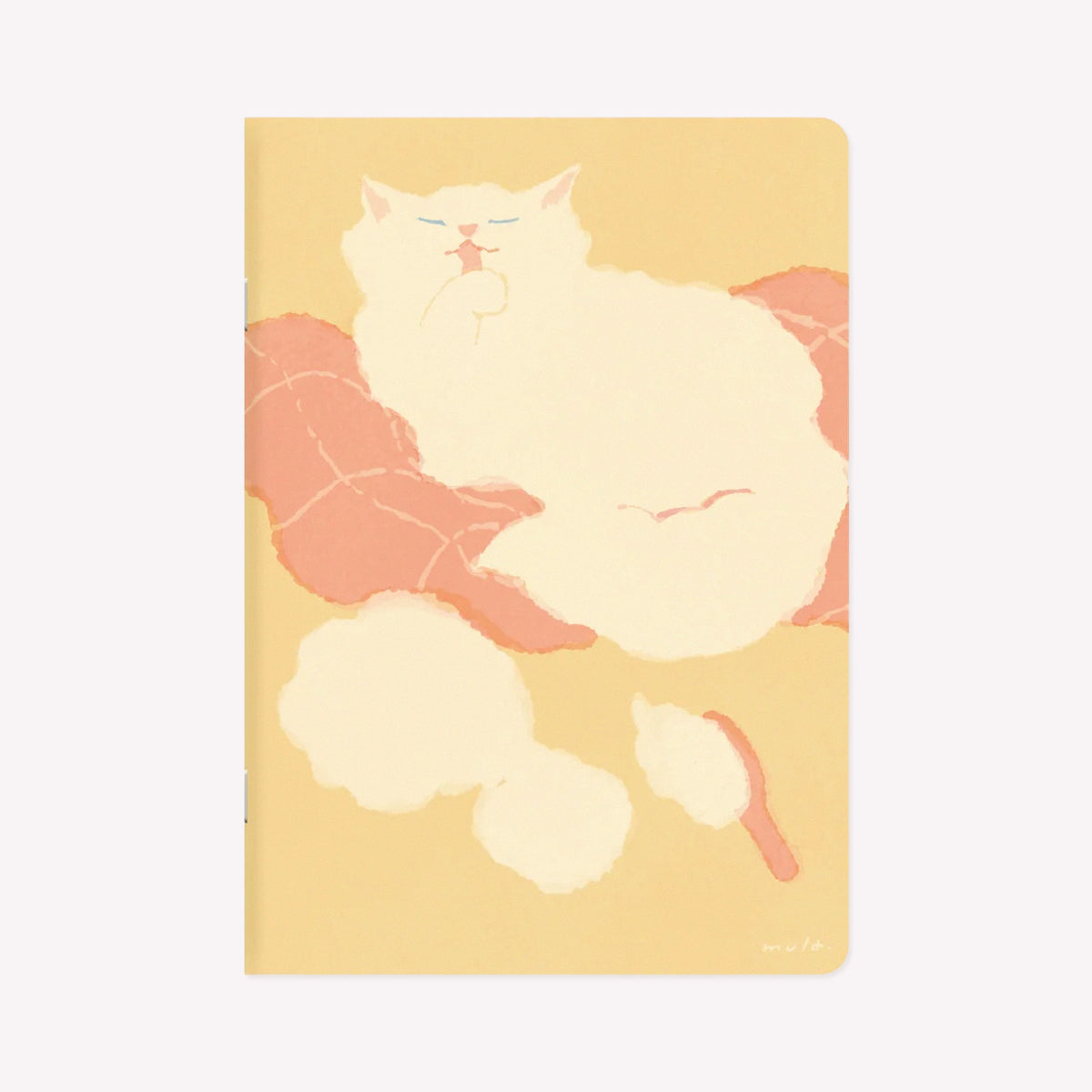 Ryu-ryu A5 Fluffy Cat Softcover Grid Notebook