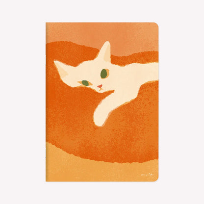 Ryu-ryu A5 Sleeping Cat Softcover Grid Notebook