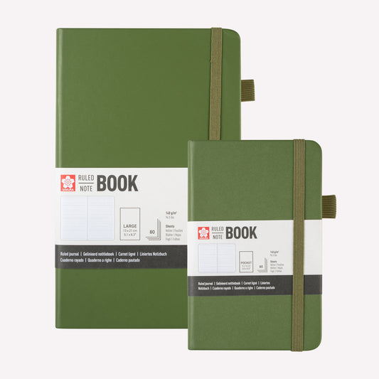 Sakura Pine Needle Hard Cover Lined Notebook