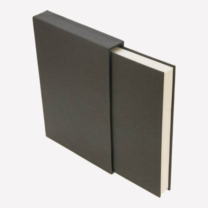 Concertina accordion sketchbook with sturdy black storage case made by seawhite of brighton. 