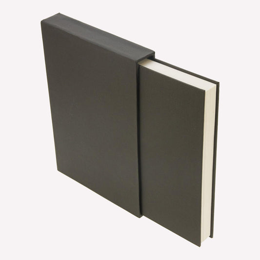 Concertina accordion sketchbook with sturdy black storage case made by seawhite of brighton. 