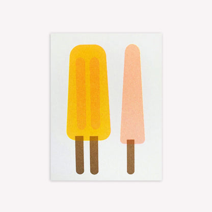 Popsicles Mini Greetings Card