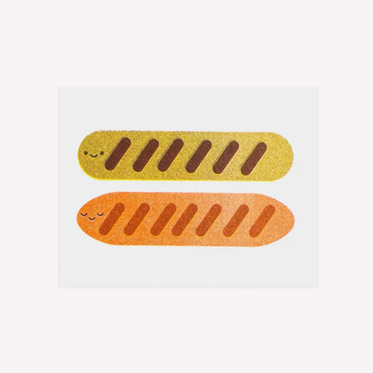 Baguette Bread Mini Greetings Card