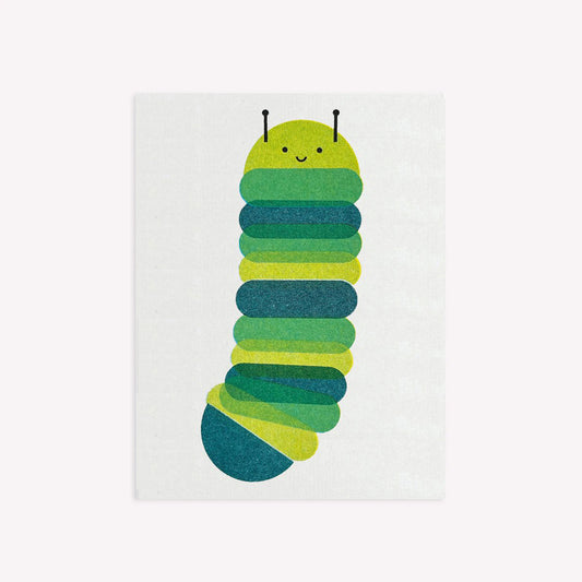 Caterpillar Mini Greetings Card