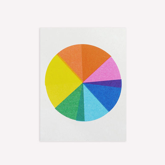 Colour Wheel Mini Greetings Card