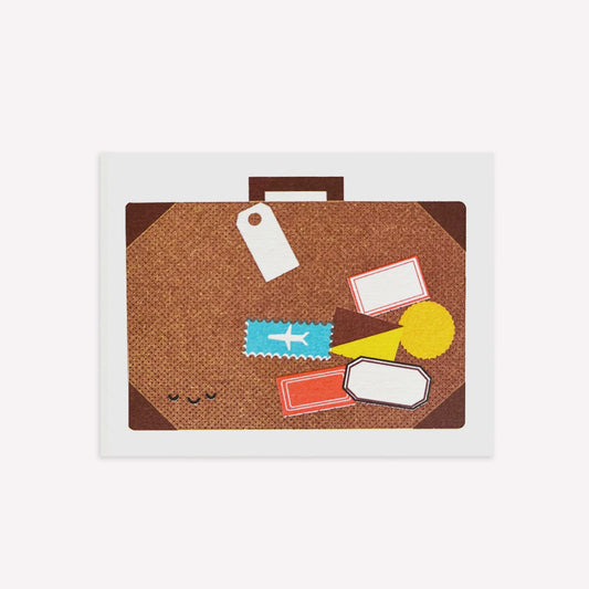 Suitcase Mini Greetings Card