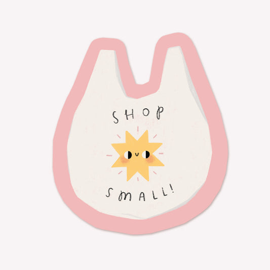 Shop Small Bag Illustrated Sticker