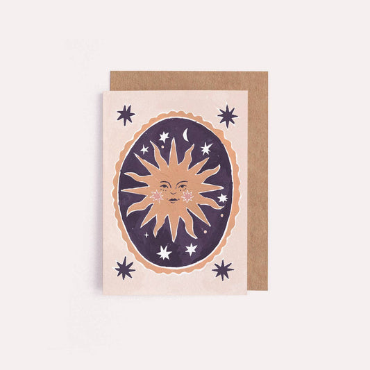 Smiling Sun Mini Greetings Card