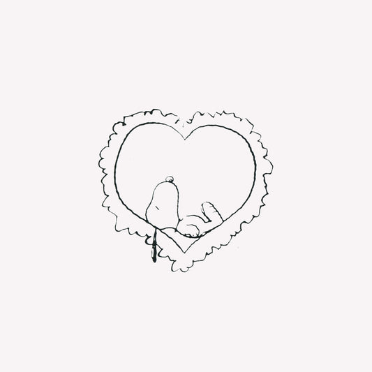 Stampermagic Snoopy & Heart Rubber Stamp
