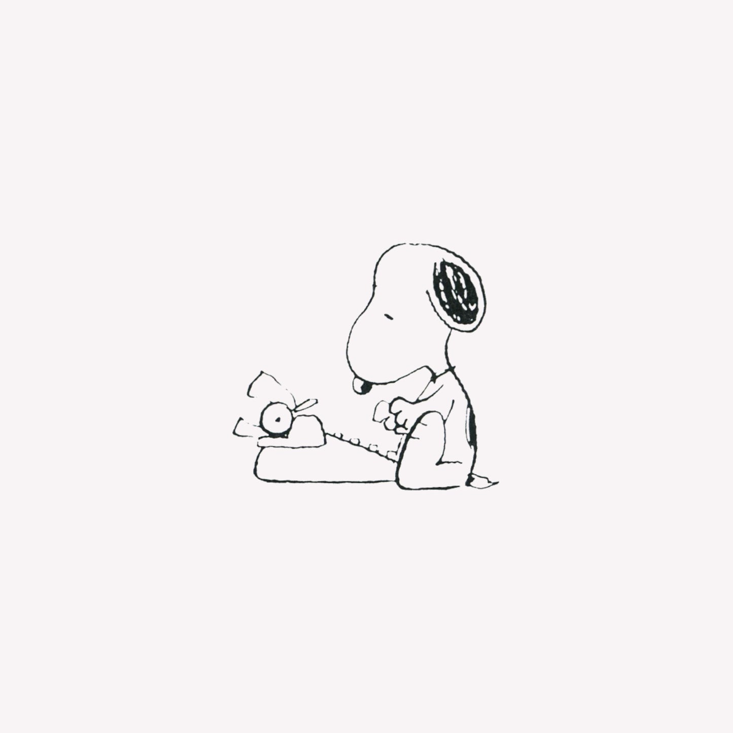 Stampermagic Snoopy Typewriter Rubber Stamp
