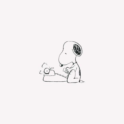 Stampermagic Snoopy Typewriter Rubber Stamp