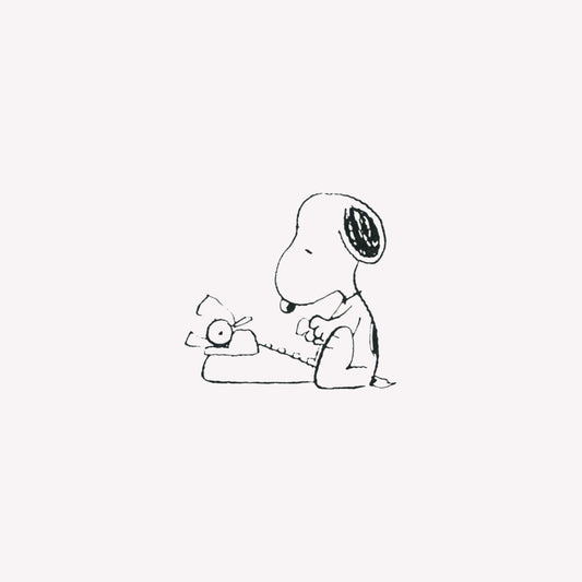 Stampermagic Snoopy Typewriter Rubber Stamp