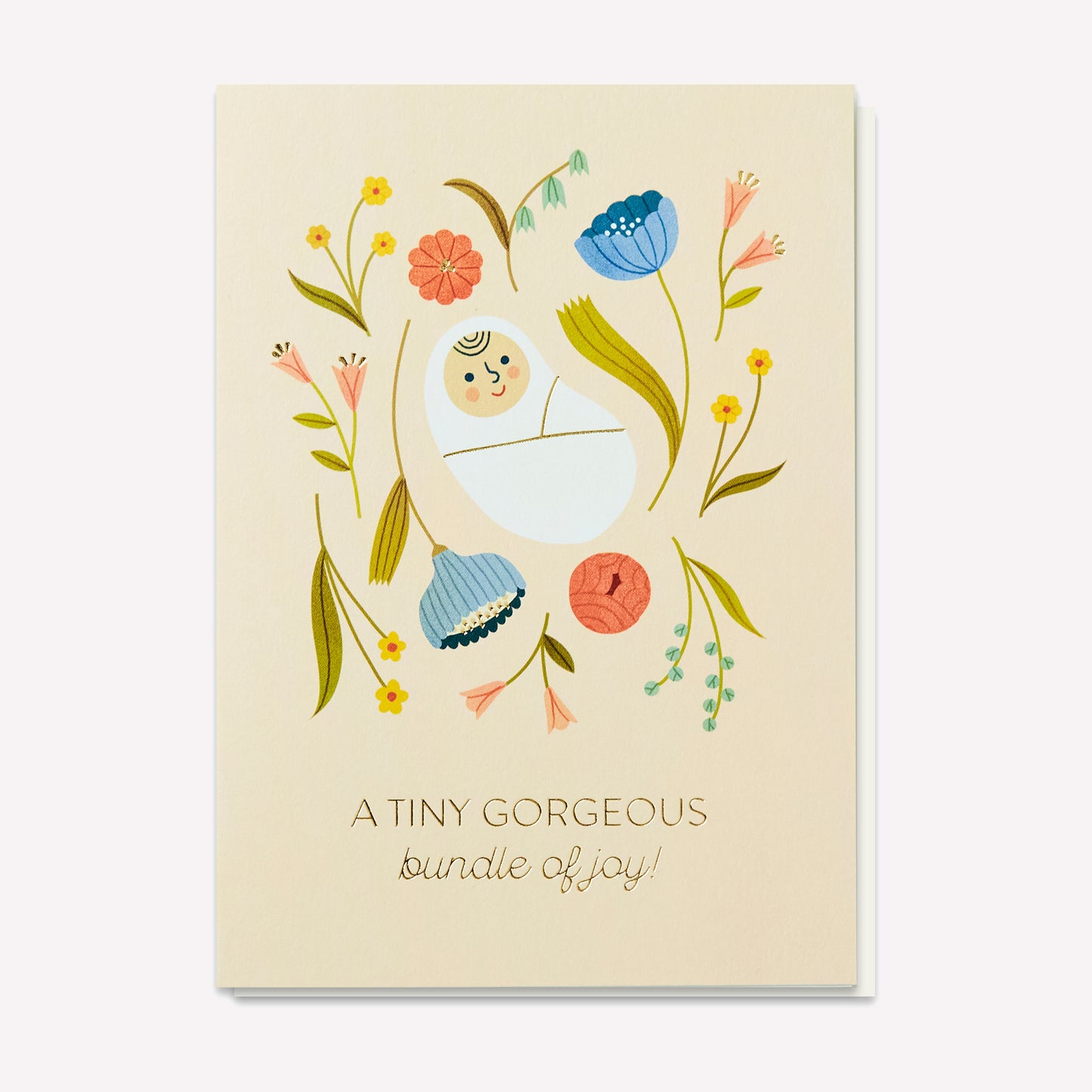 Tiny Gorgeous Bundle Of Joy Greetings Card