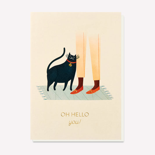 Oh Hello You! Cat Greetings Card