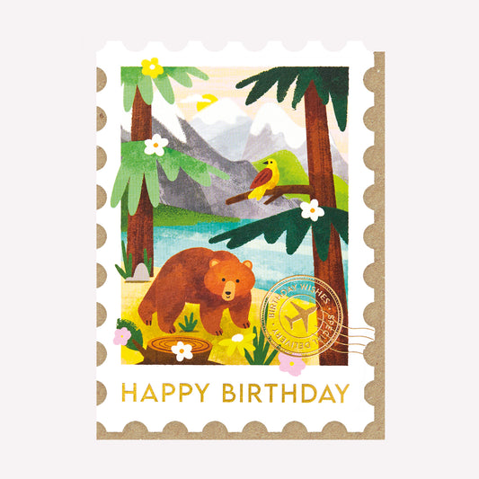 The Rockies Stamp Birthday Greetings Card