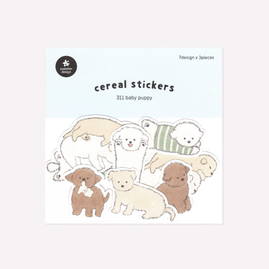 Suatelier Baby Puppy Cereal Stickers
