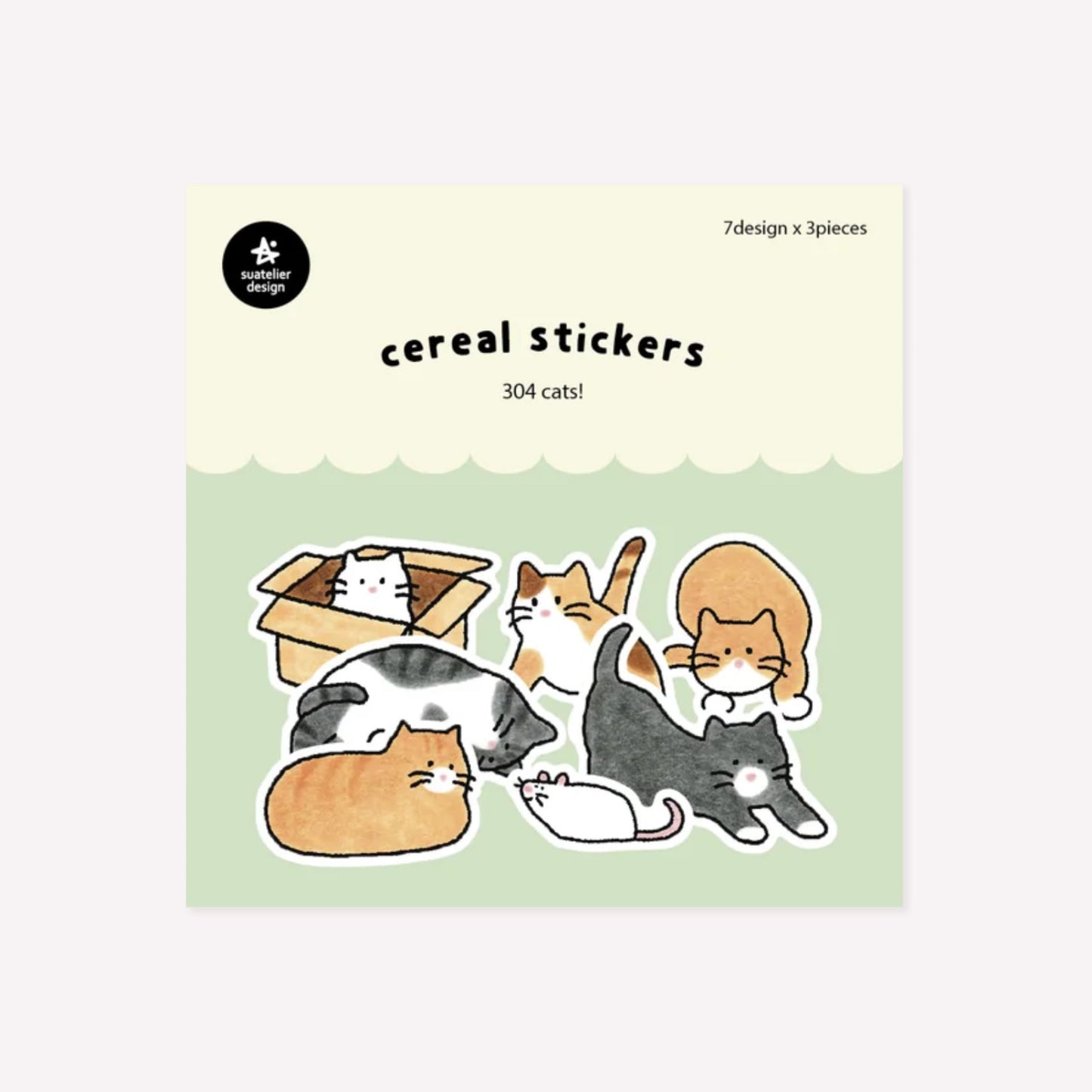Suatelier Cats! Cereal Stickers