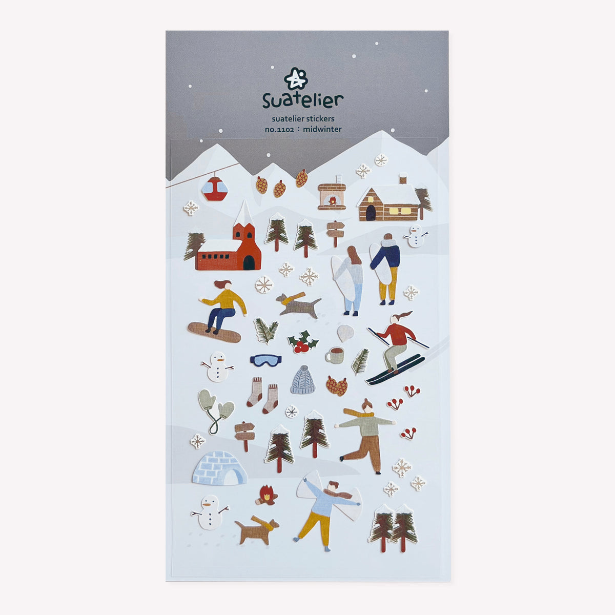 Suatelier Midwinter Snow Day Sticker Sheet