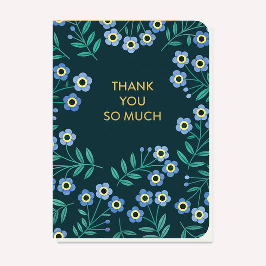 Thank You So Much Forget-Me-Not Seed-Stick Greetings Card
