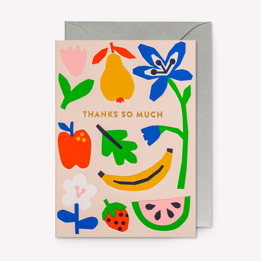 Thanks So Much Fruit Greetings Card
