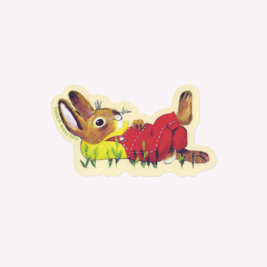 3P4 x Richard Scarry Bunny Daydream Sticker