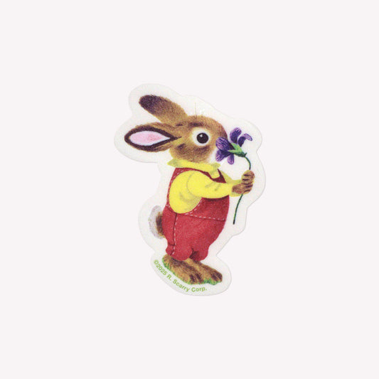 3P4 x Richard Scarry Bunny Flower Sticker