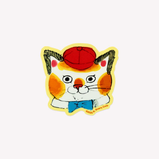 3P4 x Richard Scarry Huckle Cat Sticker