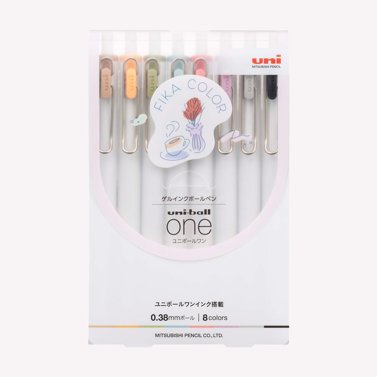 Uni-ball One Fika Gel Pens Set of 8