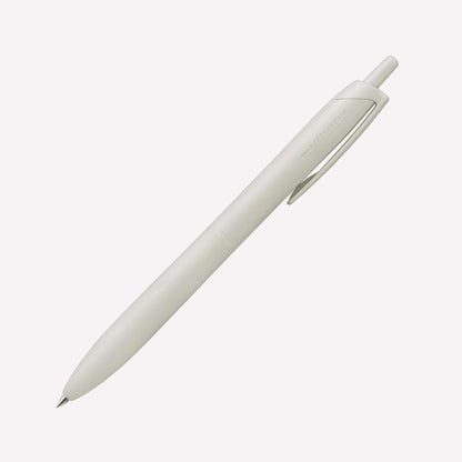Uniball Jetstream Lite Touch Gel Pen in Shell White on a white background. 