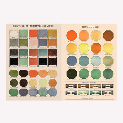 Vintage Colour Palettes Mini Sticker Book