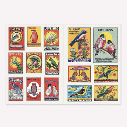 Vintage Matchboxes Mini Sticker Book