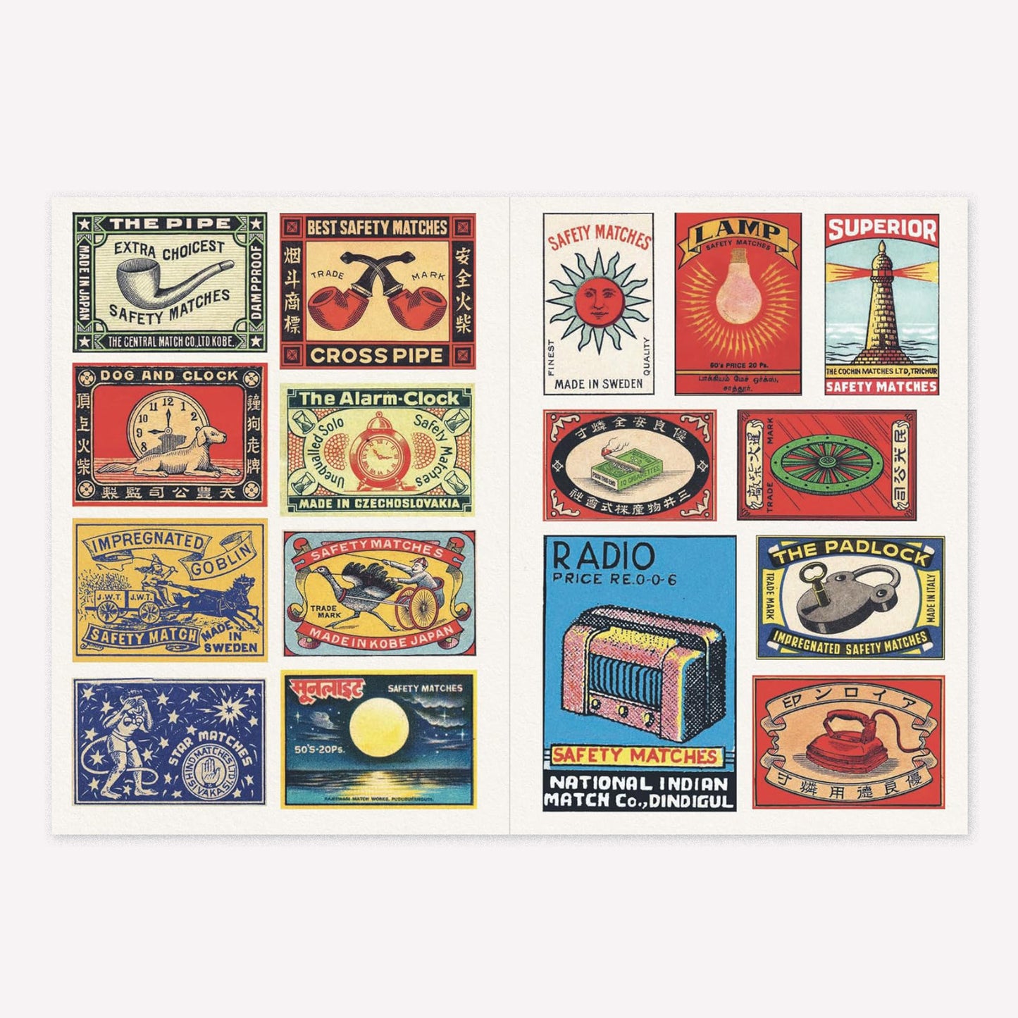 Vintage Matchboxes Mini Sticker Book
