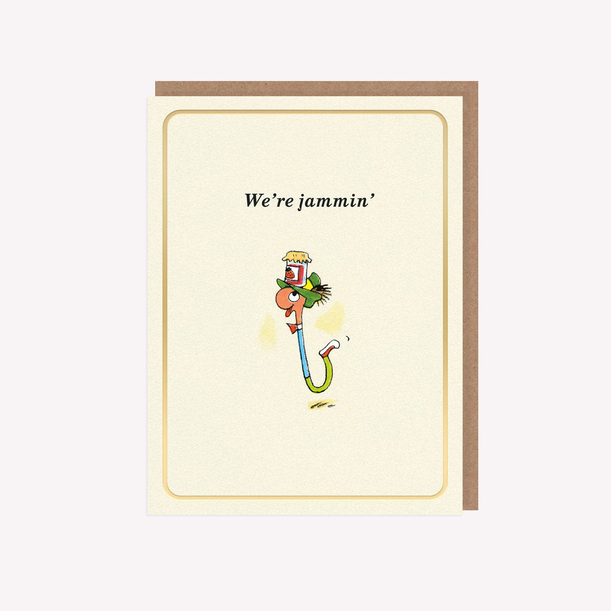 We're Jammin' Richard Scarry Mini Greetings Card