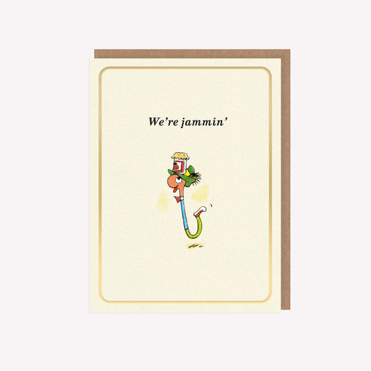 We're Jammin' Richard Scarry Mini Greetings Card