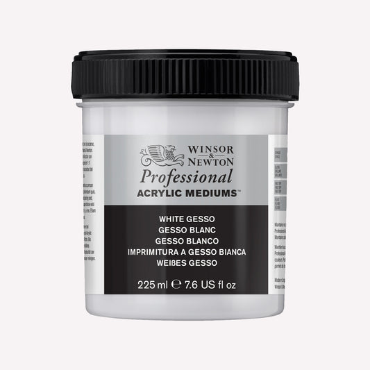 Winsor & Newton Professional White Acrylic Gesso Primer 225ml