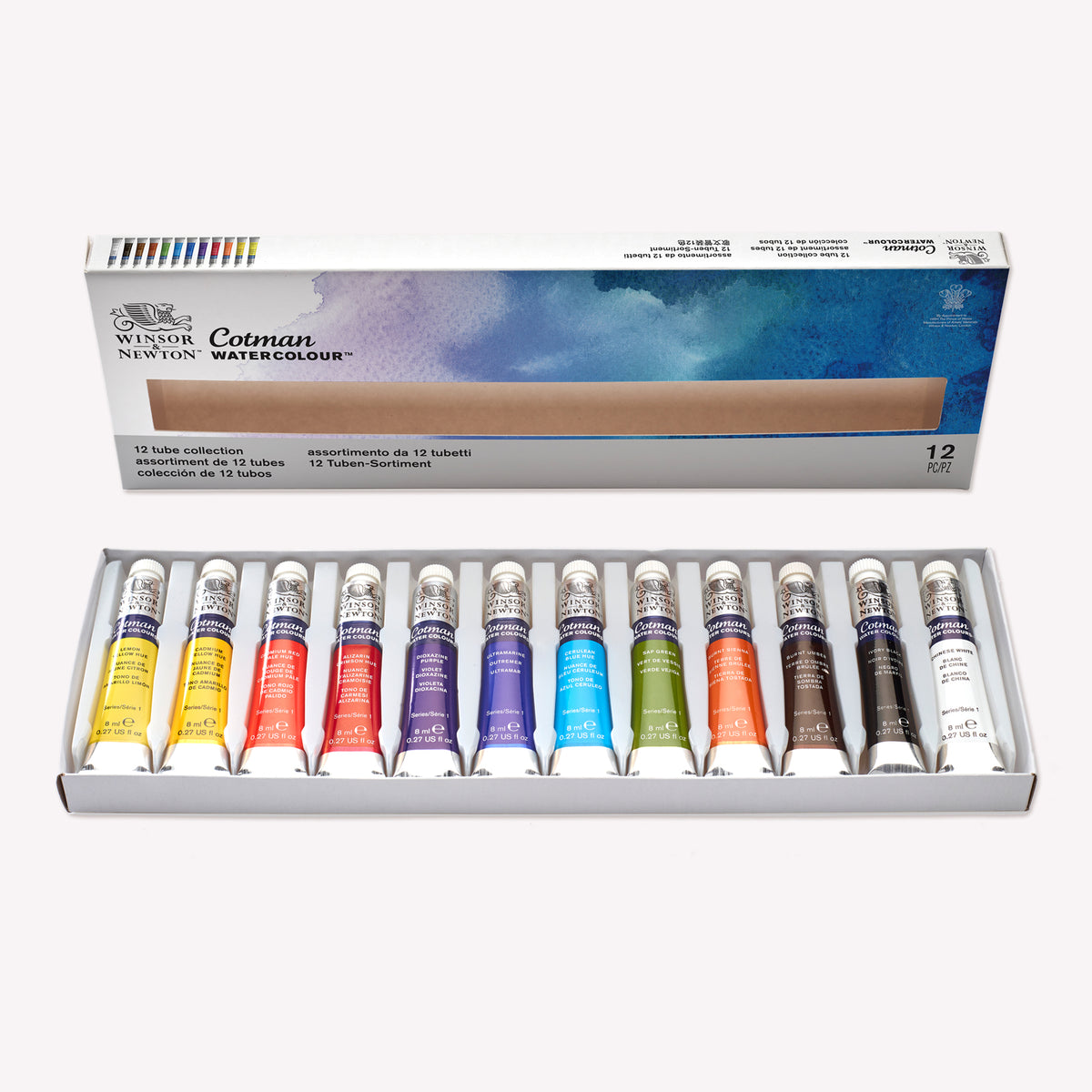 Winsor & Newton Cotman Watercolour Paint Tube Starter Set 8ml