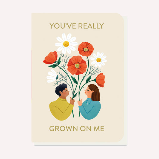 You've Really Grown On Me Wildflower Seed-Stick Greetings Card