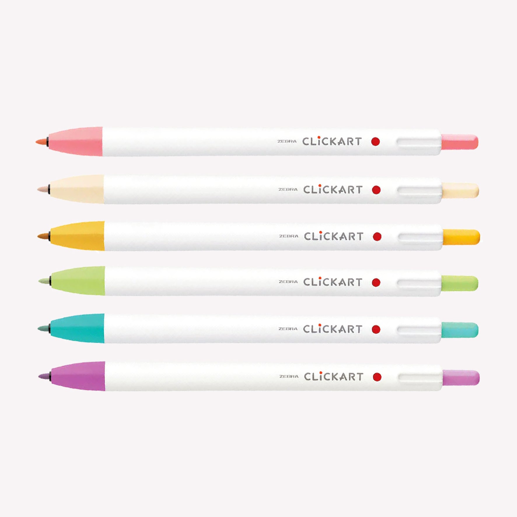 Zebra Clickart Retractable Felt Tip Marker Pen – Salt Art Supply