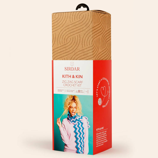 Sirdar Kith & Kin Zig Zag Scarf Crochet Kit